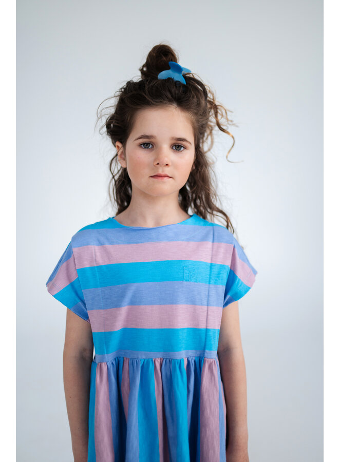 Repose AMS - Everyday dress – Tricolor block stripe