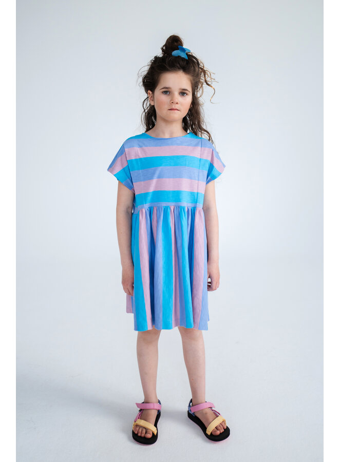 Repose AMS - Everyday dress – Tricolor block stripe