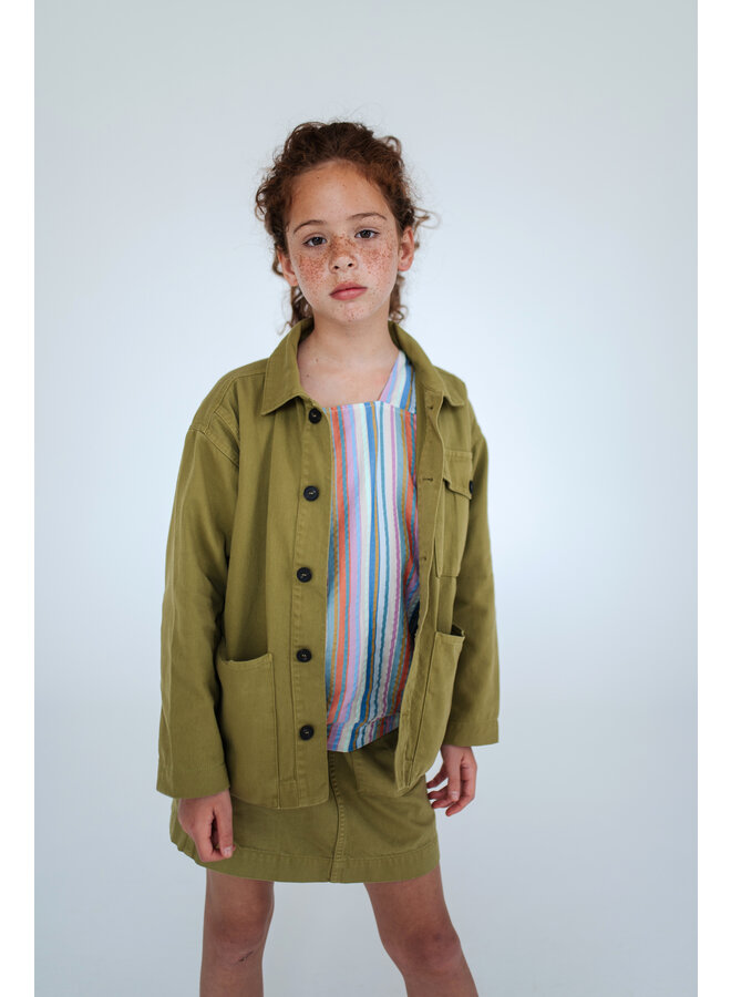 Repose AMS - Pocket skirt – Green moss