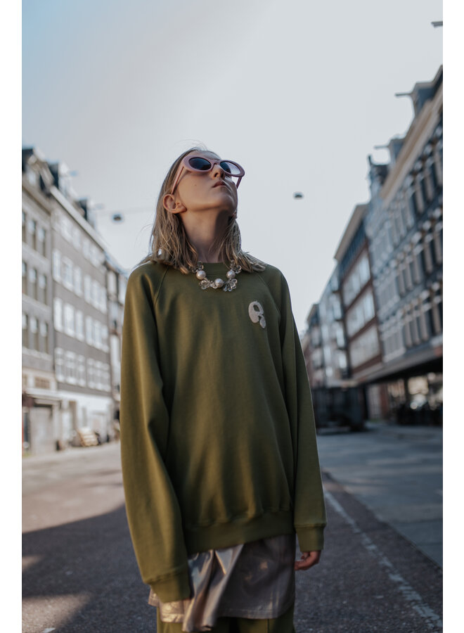Repose AMS - Raglan sweater – Green moss