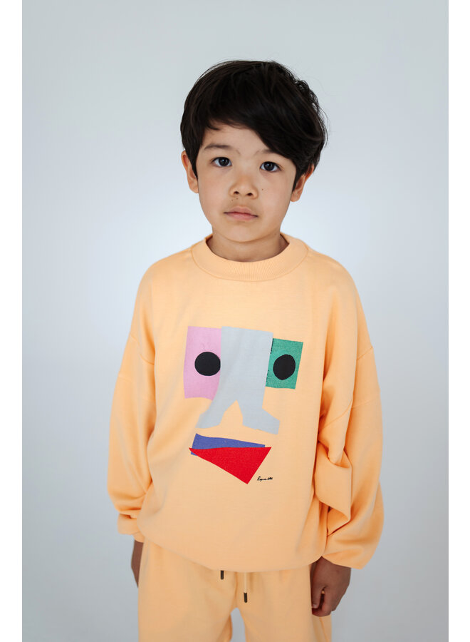 Repose AMS - Crewneck sweater – Apricot orange