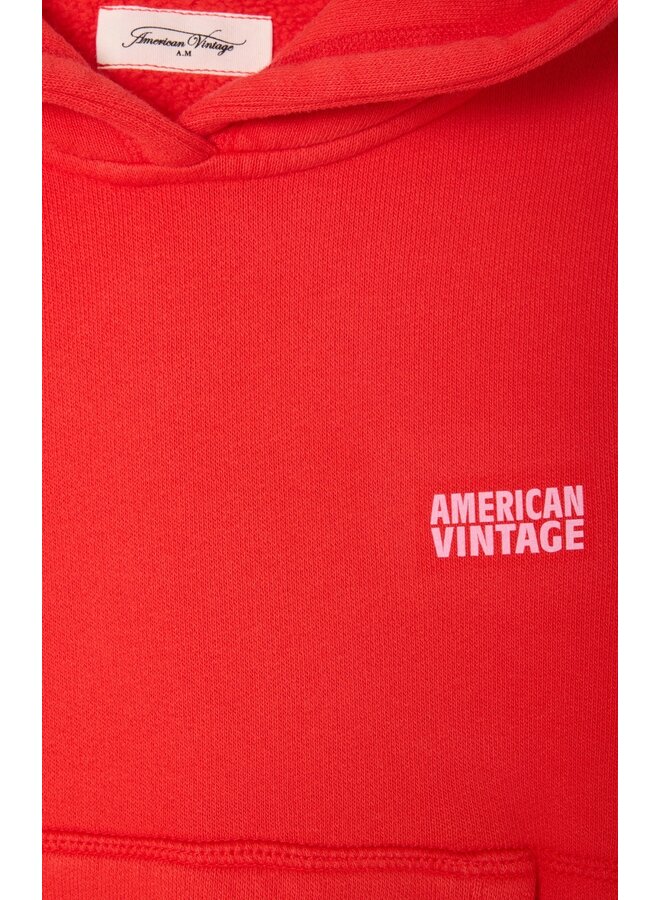 American Vintage - Izubird sweats hood - Fraise vintage