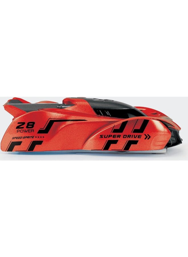 The Source - Wall climbing super car red