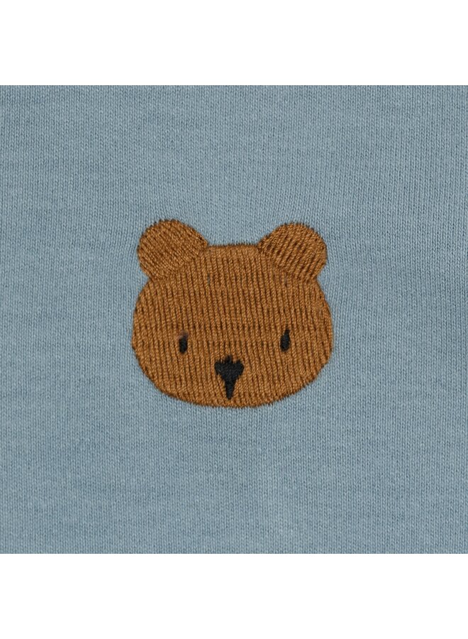 Donsje Amsterdam - Jarne bear t-shirt - Foggy blue