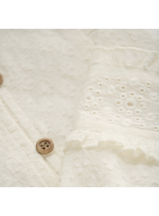 Daily7 - Shirt longsleeve ruffle - Cloud
