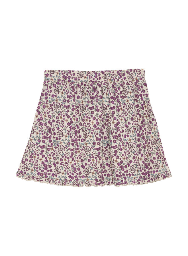 Daily7 - Skirt flower - Cherry purple