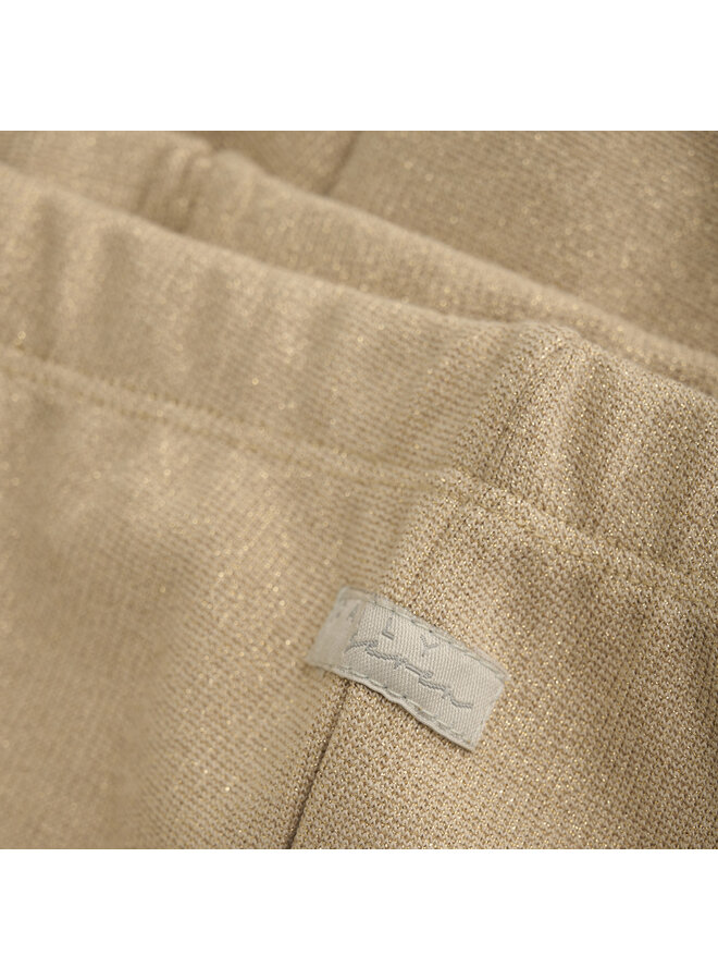 Daily7 - Flared glitter pants - Latte sand