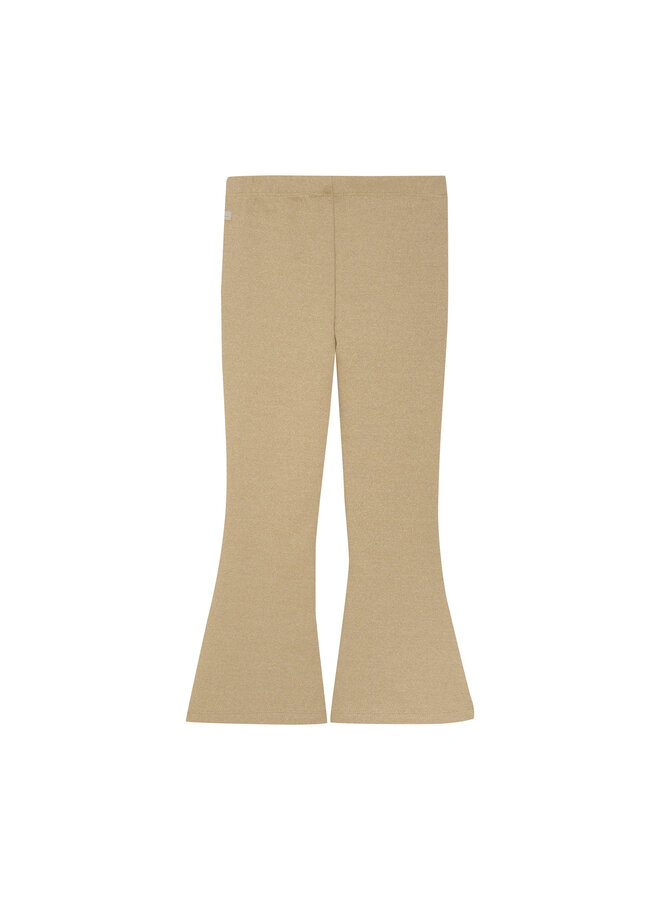 Daily7 - Flared glitter pants - Latte sand