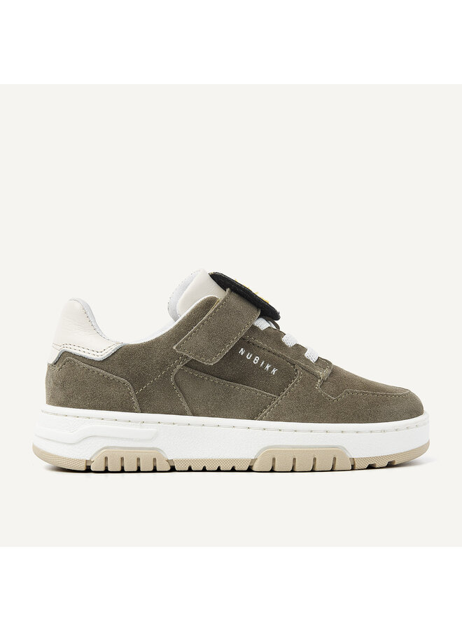Nubikk - Basket court JR - Dk green suede