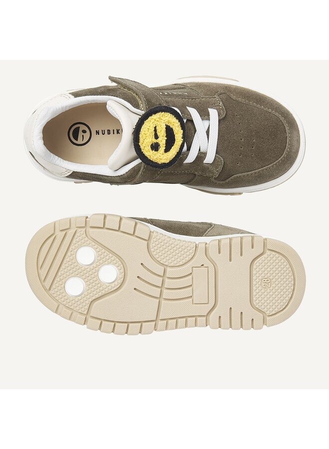 Nubikk - Basket court JR - Dk green suede