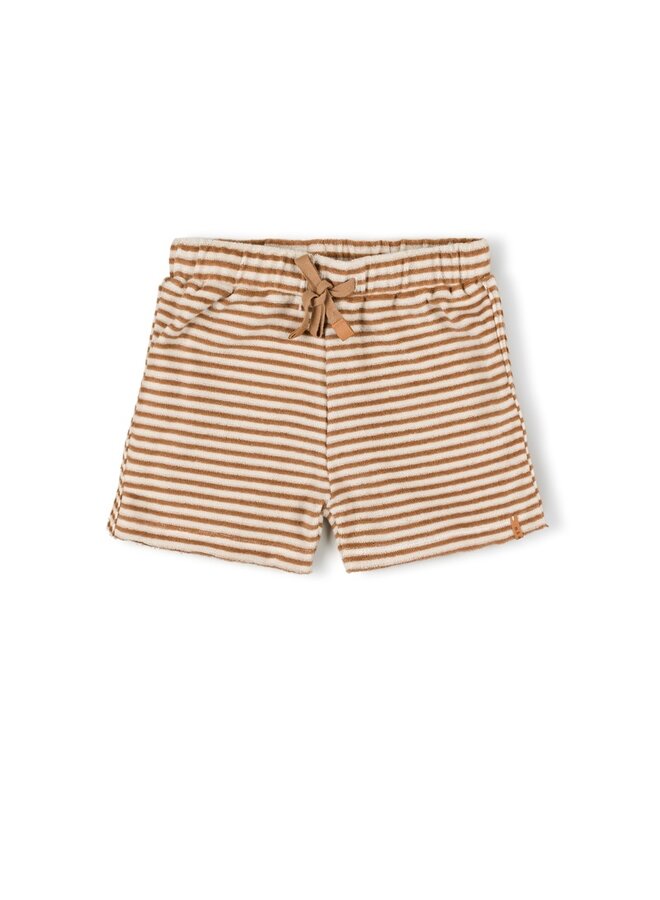 Nixnut - Basic short - Biscuit stripe