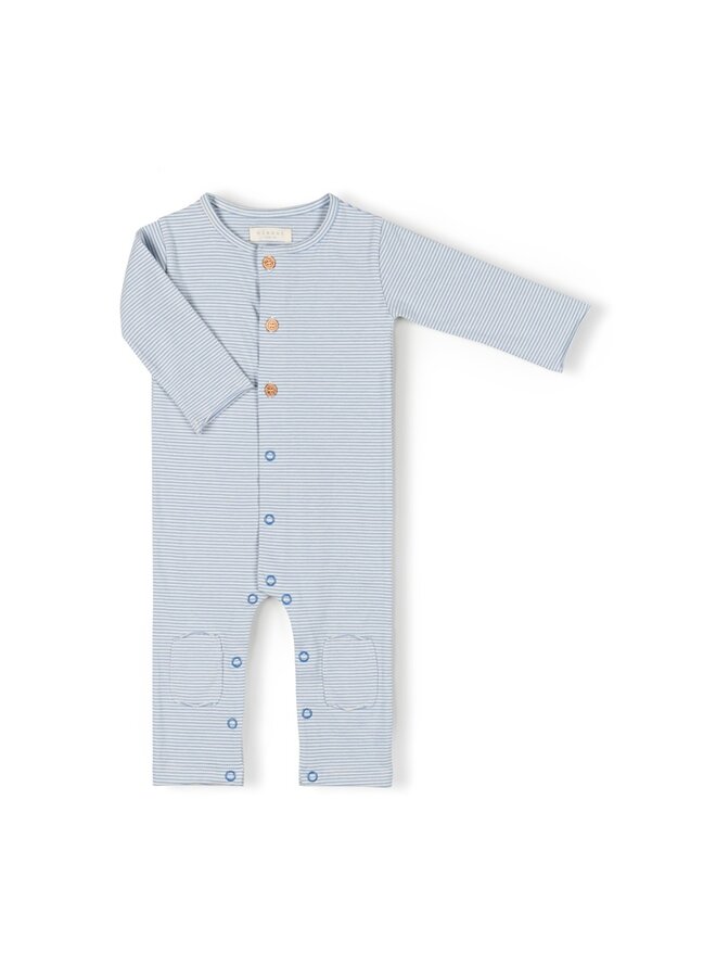 Nixnut - Butt onesie - Sky stripe