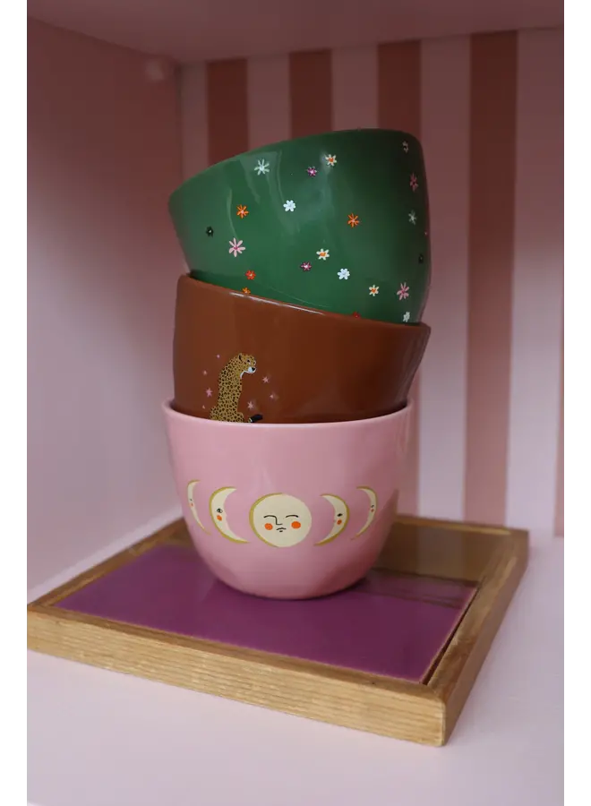 All the Luck in the World - Large pink cup - Moon