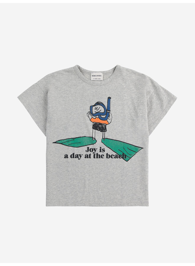 Bobo Choses - A day at the beach t-shirt – Heather grey