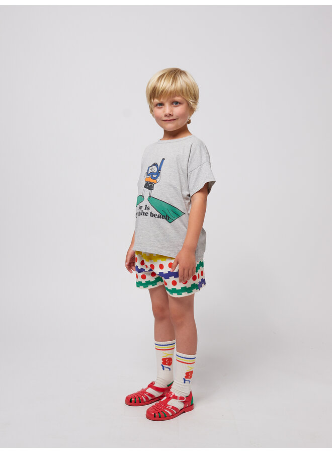 Bobo Choses - A day at the beach t-shirt – Heather grey