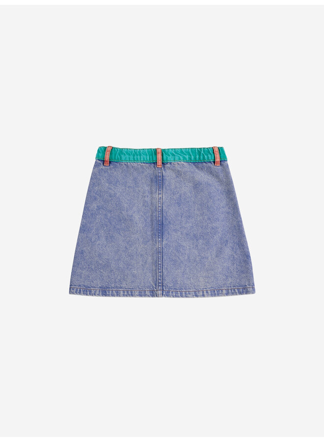 Bobo Choses - Color block denim skirt – Multicolor