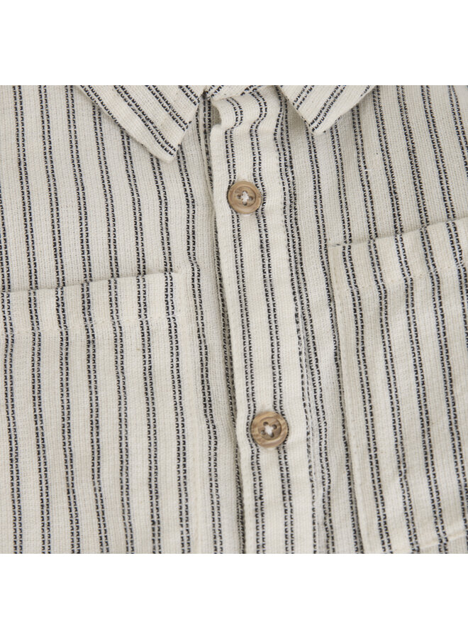 Daily7 - Shirt small stripe - Sandshell