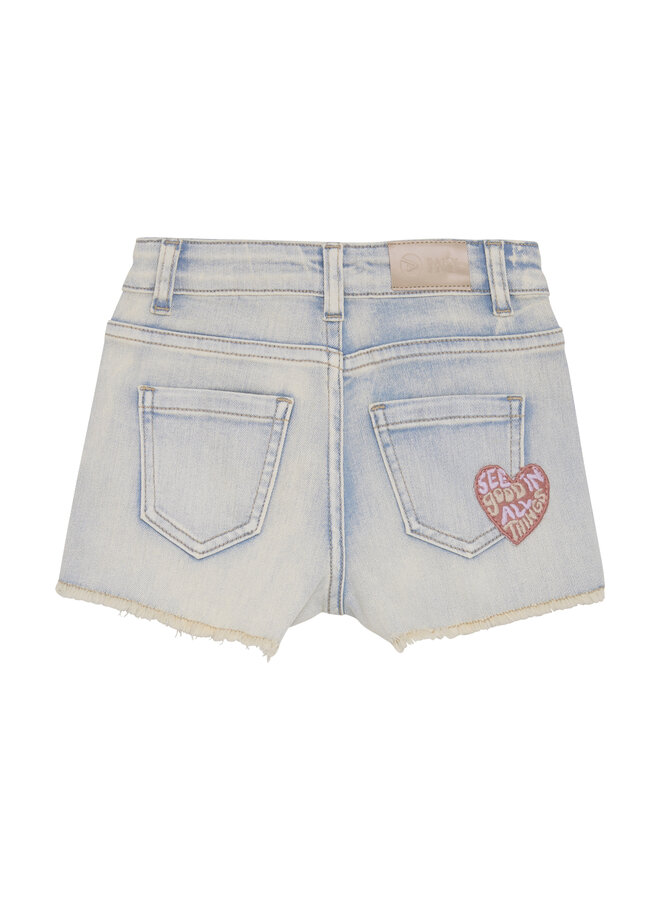 Daily7 - Denim shorts patch - Used light denim