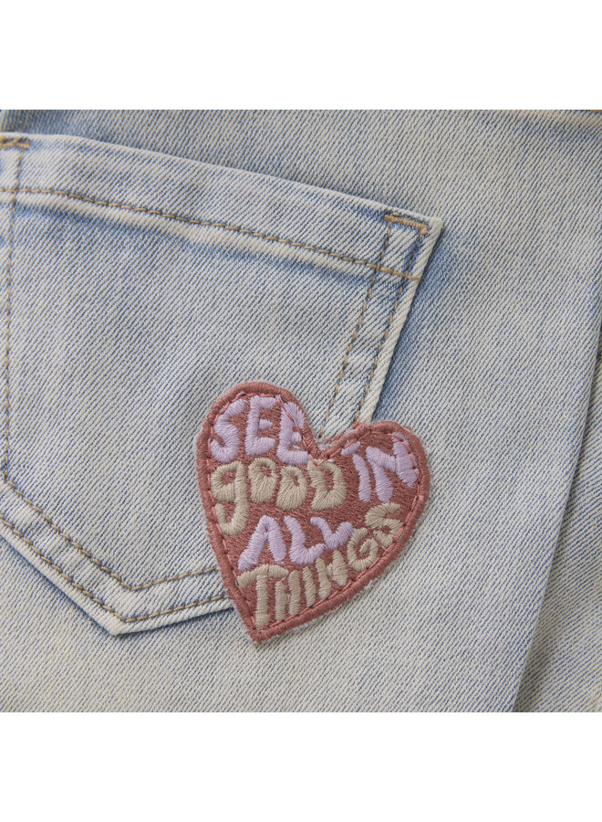 Daily7 - Denim shorts patch - Used light denim