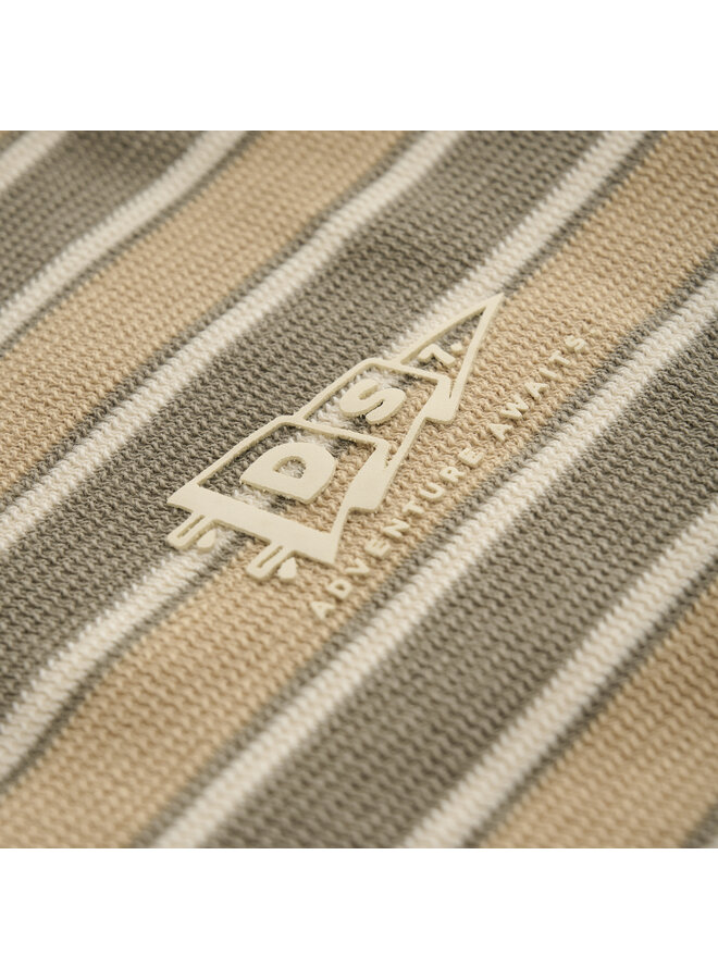 Daily7 - T-shirt stripe - Desert olive