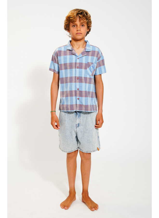 Piupiuchick - Hawaiian shirt - Blue checkered