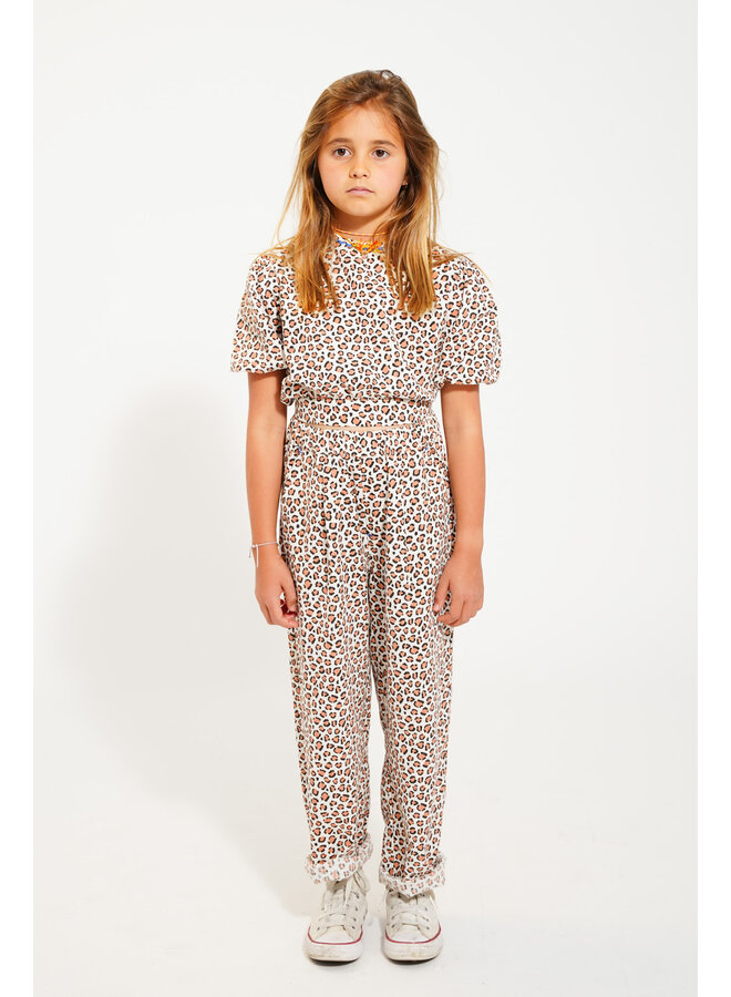 Piupiuchick  - Trousers - Ecru animal print