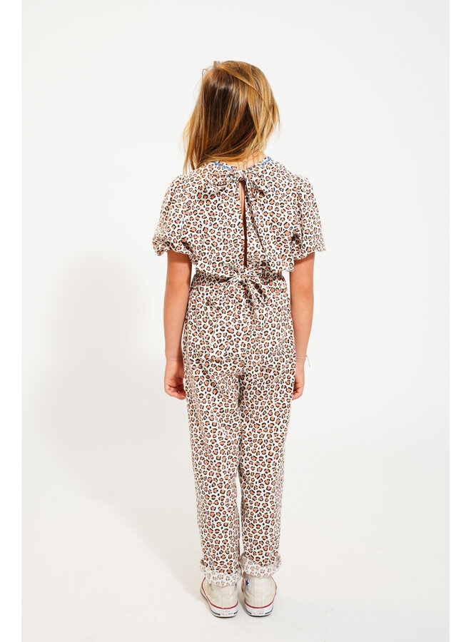Piupiuchick  - Trousers - Ecru animal print