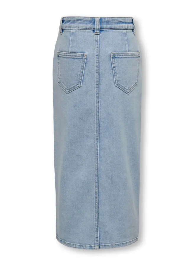 Kids Only - Siri front slit skirt dnm - Light blue denim