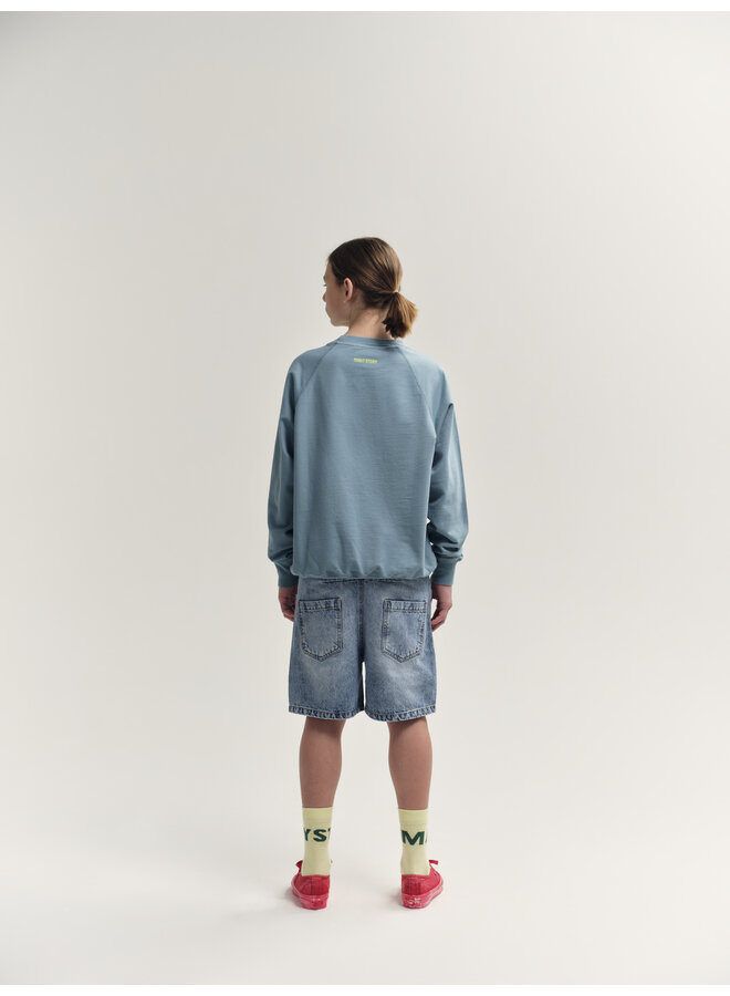 Main Story - Raglan sweatshirt - Smoke blue