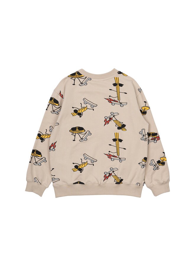 The New - Narfa sweatshirt - Feather gray AOP