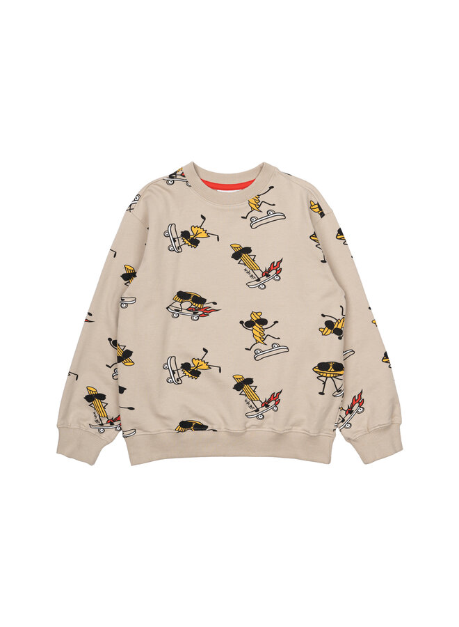 The New - Narfa sweatshirt - Feather gray AOP
