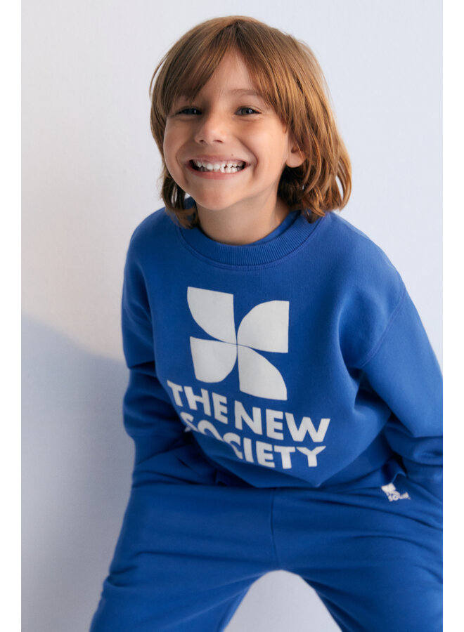 The New Society - Mykonos sweatshirt - Cobalto