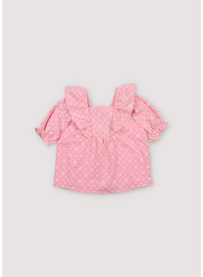 The New Society - Isidora blouse - Hibiscus
