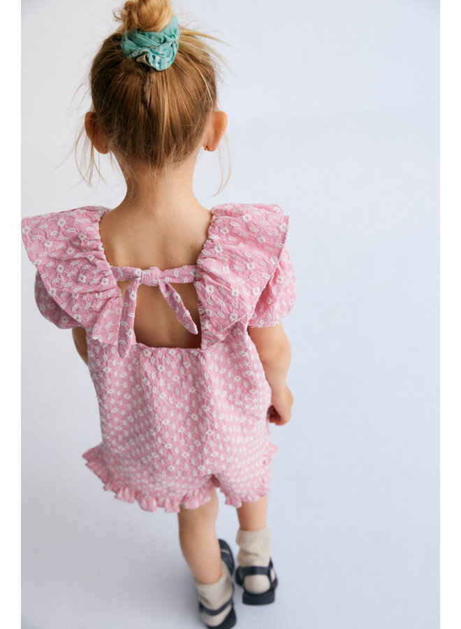 The New Society - Isidora blouse - Hibiscus