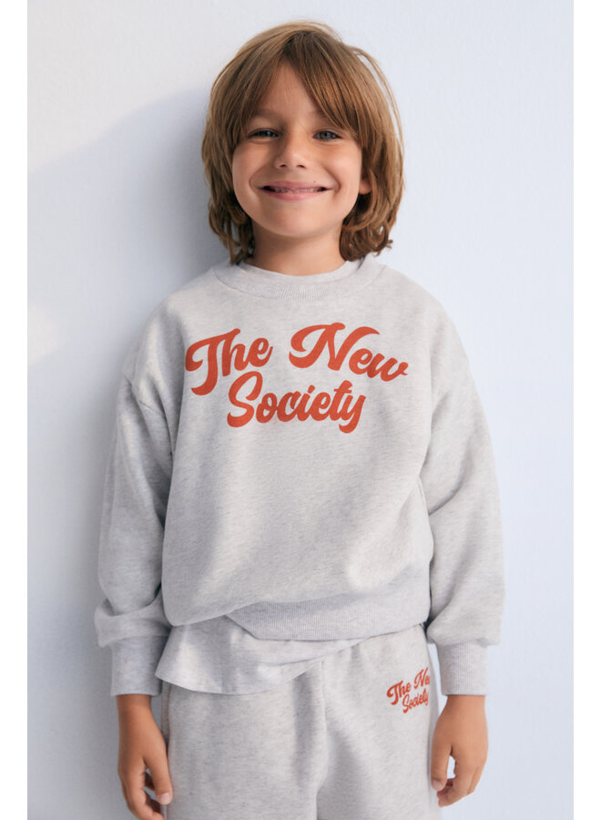The New Society - Ios sweatshirt - Grey melange