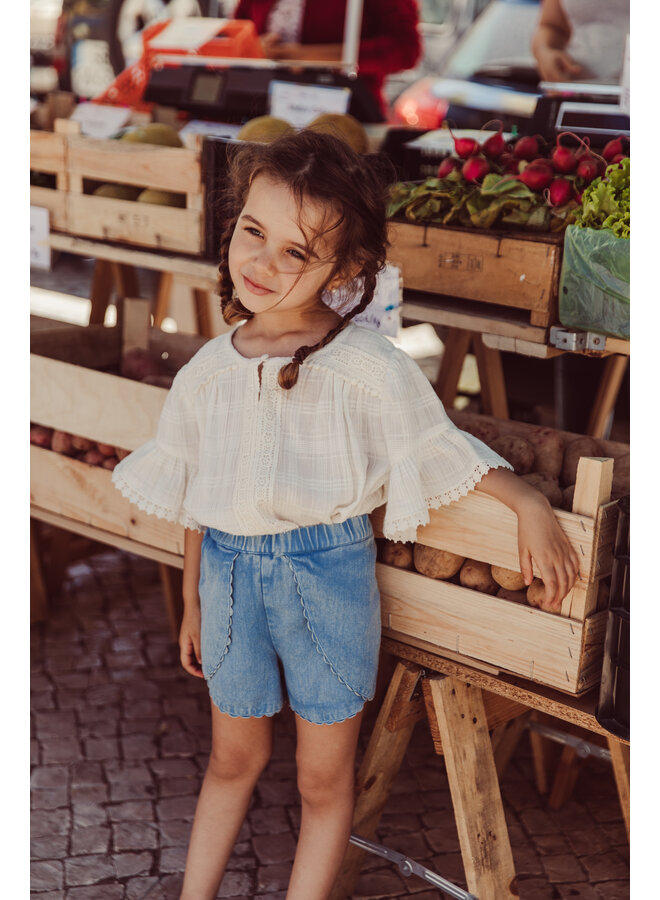 Louise Misha - Blouse Feliza - Snow ostuni checks