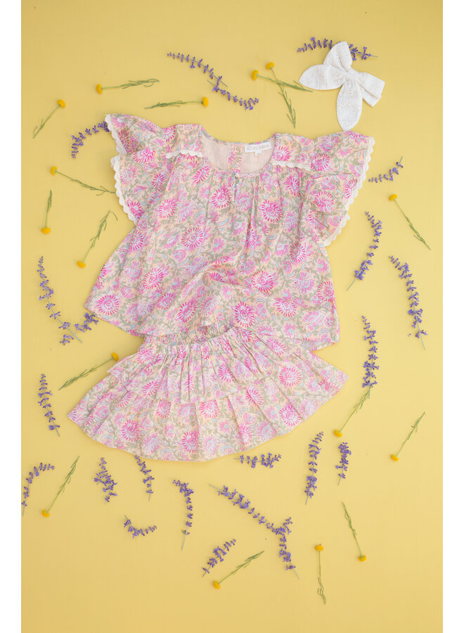 Louise Misha - Blouse Eliza - Yellow capri cove