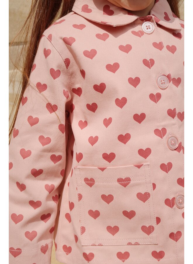 Konges Sløjd - Fen shirt jacket - Amour rouge