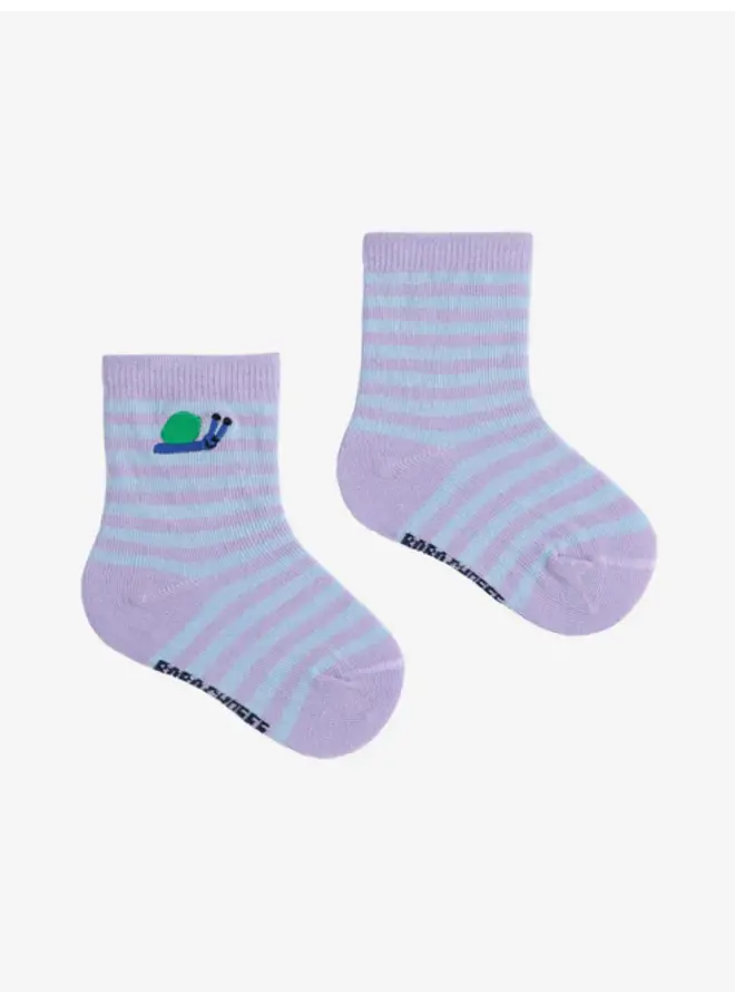 Bobo Choses - Funny snail short socks – Lavender