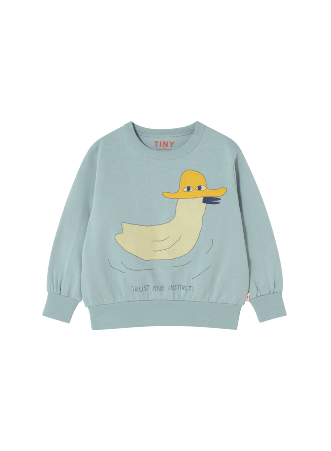 Tiny Cottons - Duck graphic sweatshirt - Warm grey