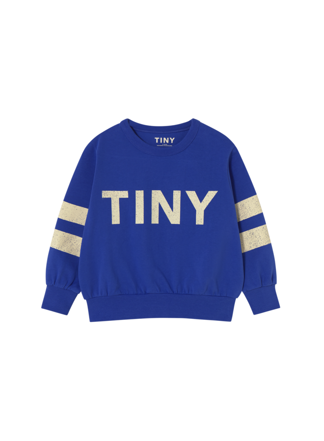 Tiny Cottons - Stripes logo sweatshirt - Ultramarine