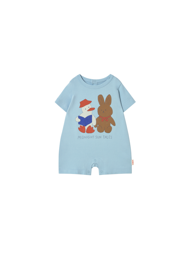 Tiny Cottons - Readers graphic one-piece - Dusty blue