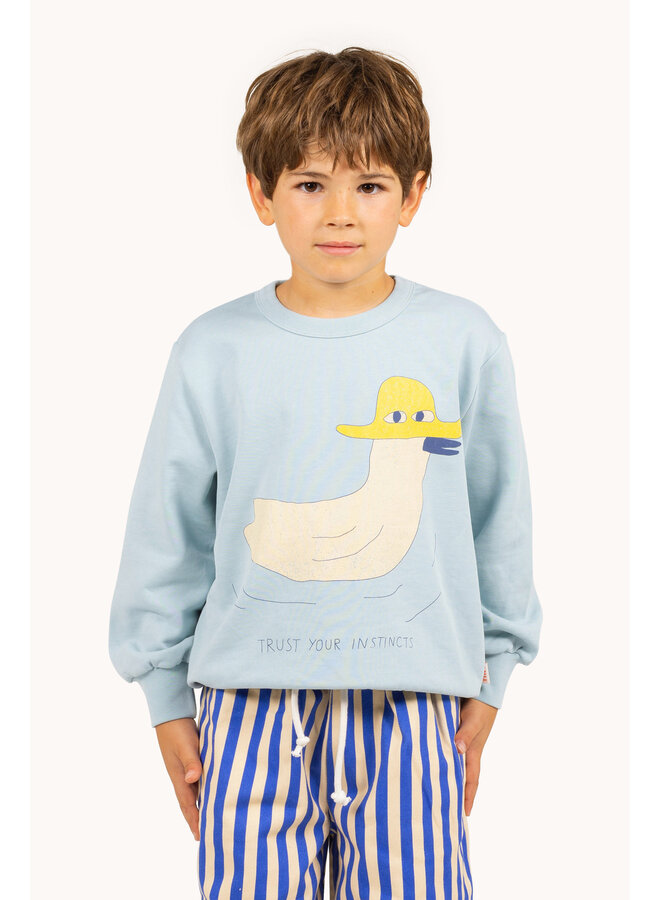 Tiny Cottons - Duck graphic sweatshirt - Warm grey