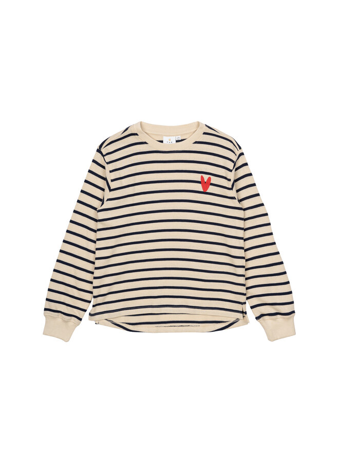 The New - Nil sweatshirt - Mood indigo striped