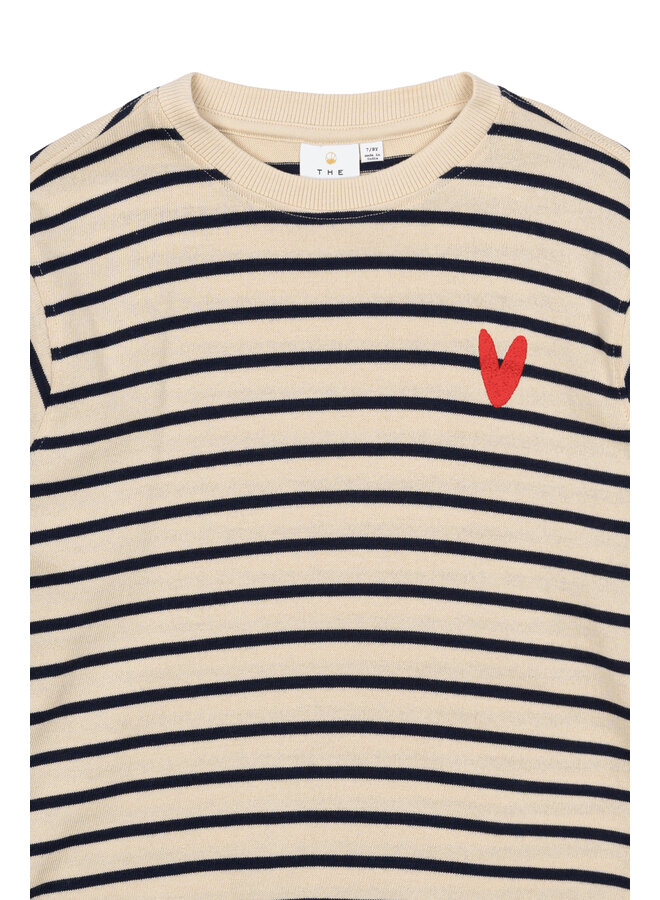 The New - Nil sweatshirt - Mood indigo striped