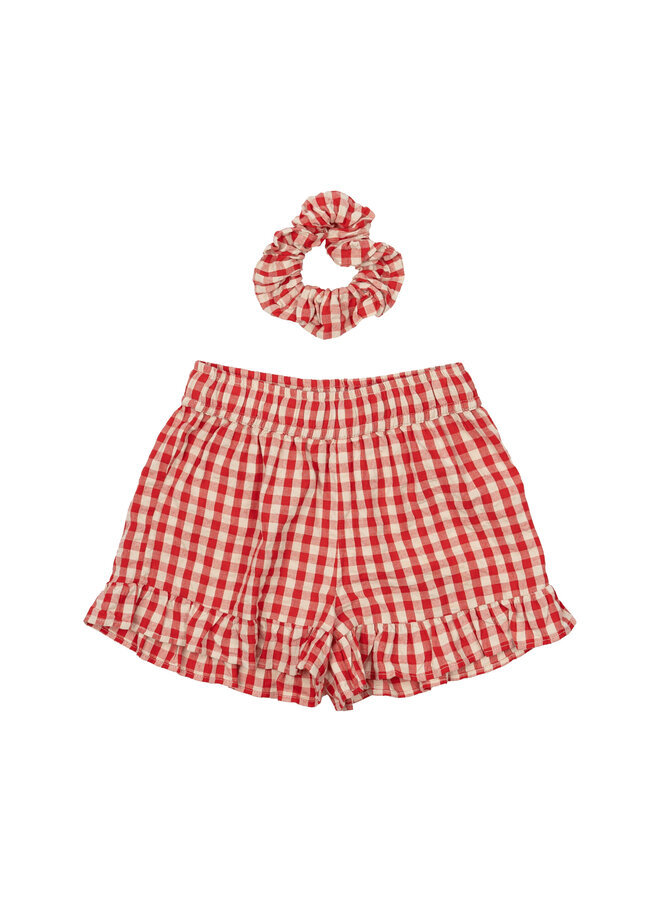 The New - Nally shorts - Poppy red check