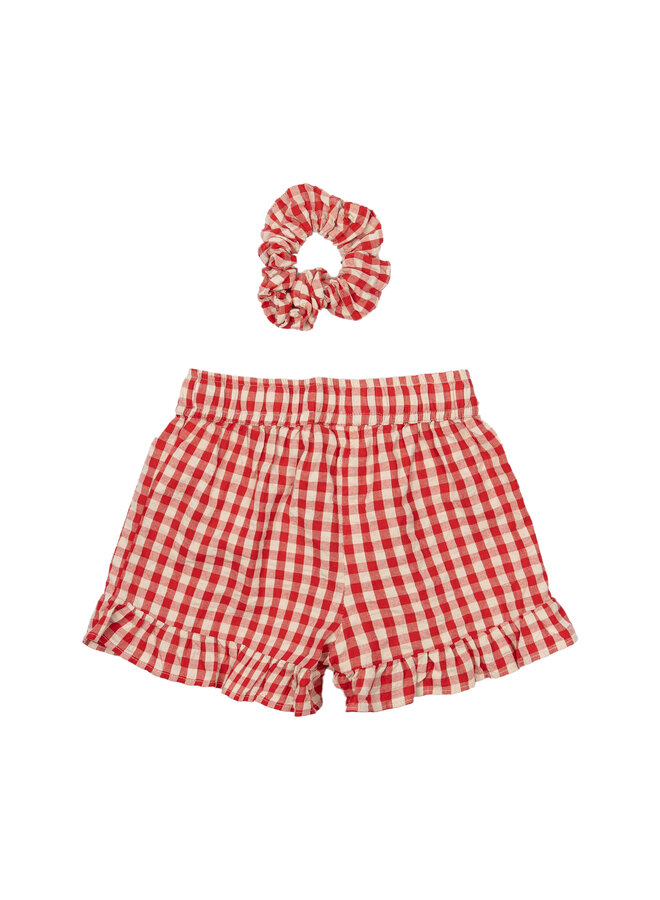 The New - Nally shorts - Poppy red check