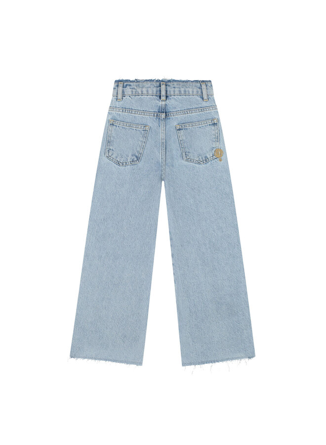 Charlie Petite - Isae contrast jeans – Light snow wash