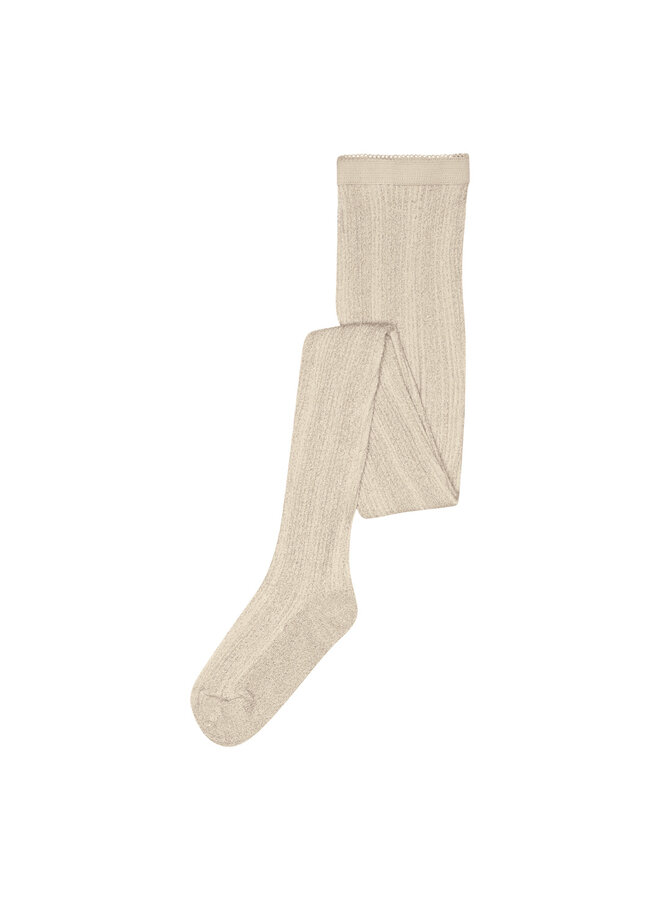 MP Denmark - Celosia glitter tights – 4109 – Ecru