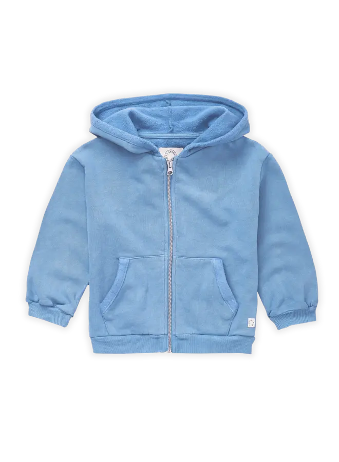 Sproet & Sprout - Hooded cardigan sproet - Breezy blue